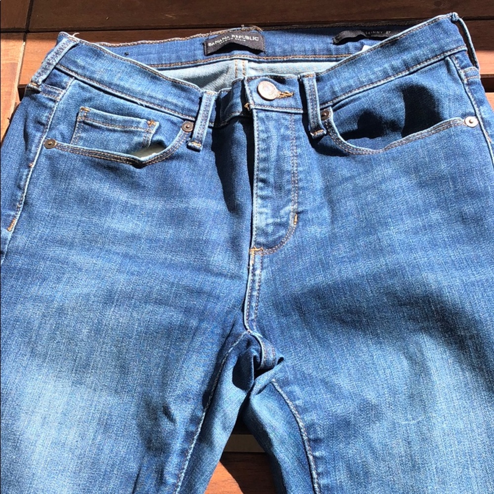 Banana Republic Distressed Skinny Jeans